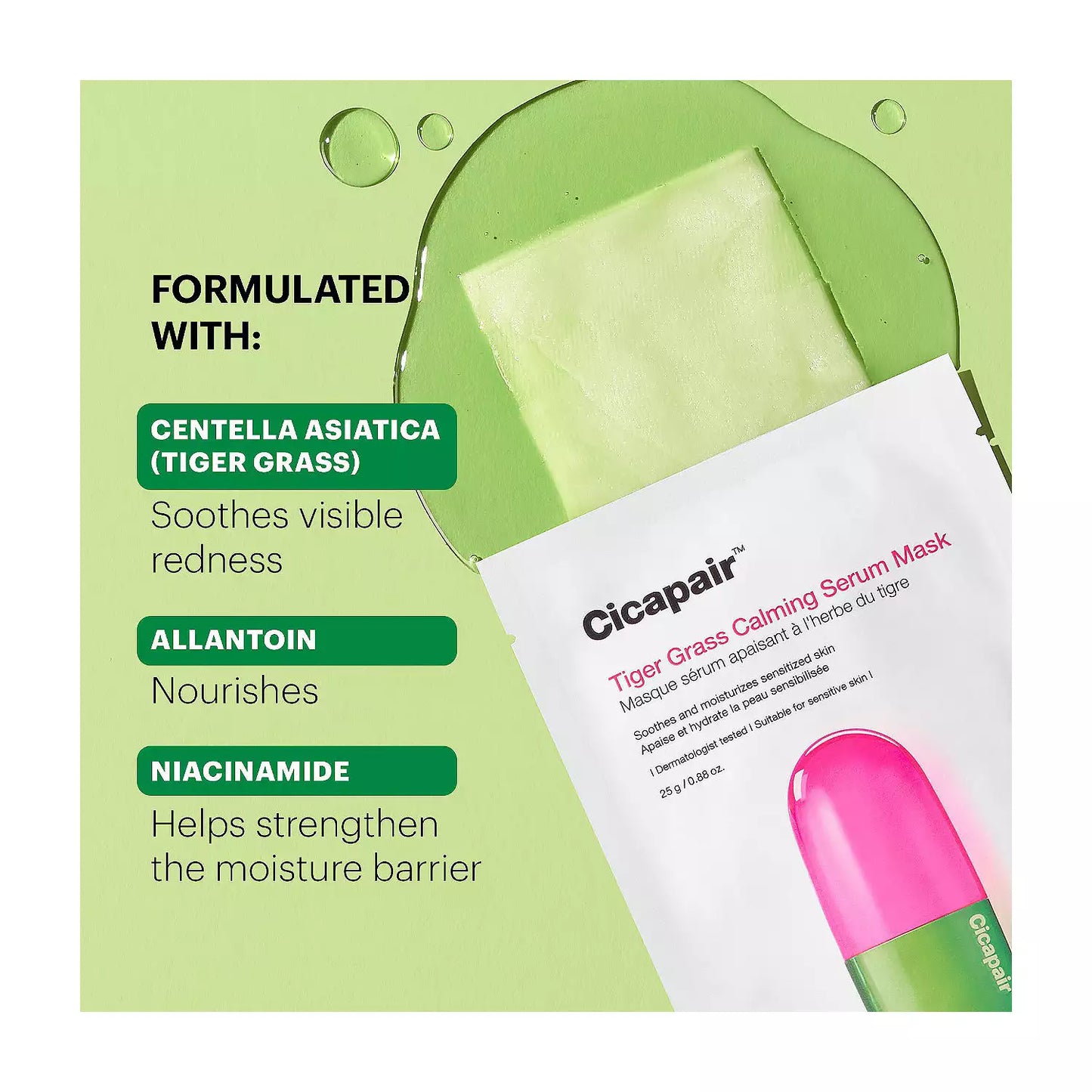 Dr. Jart+- Cicapair Tiger Grass Redness Reducing Serum Face Mask