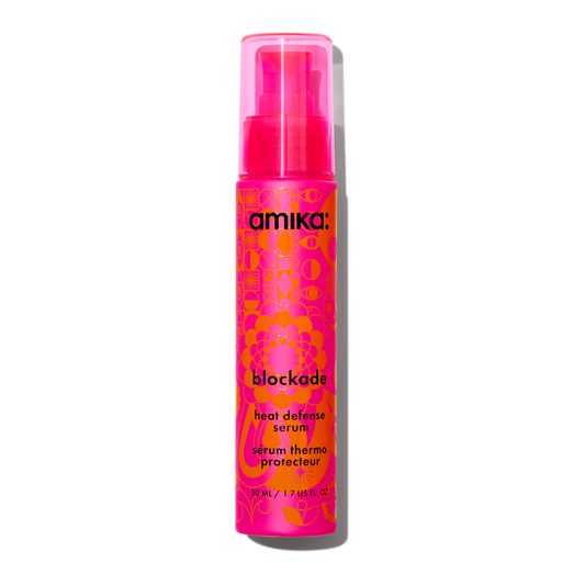 Amika-Blockade heat defense hair serum, heat protectant serum