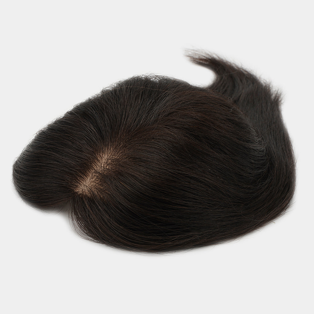 AMARA Natural Silk Lace Topper with Remy Hair for Women