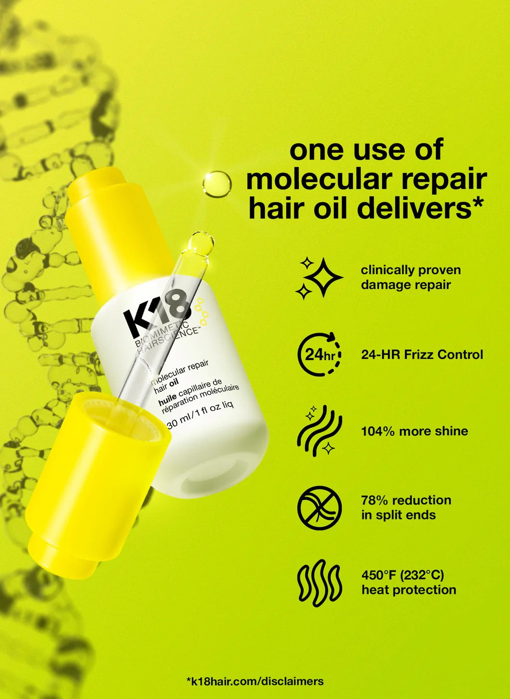 K-18-Molecular repair hair oil