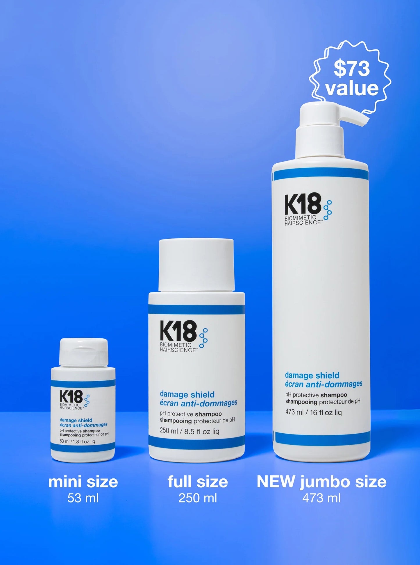 K-18-Jumbo DAMAGE SHIELD pH protective shampoo