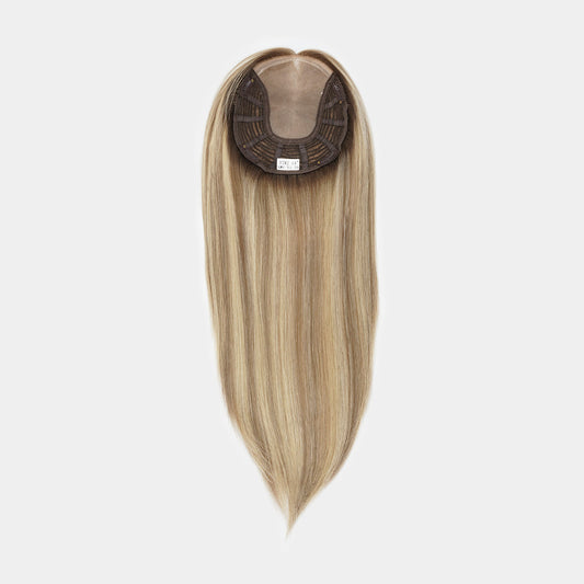 JULIE Deluxe Mono Top Human Hair Topper with an NPU Front