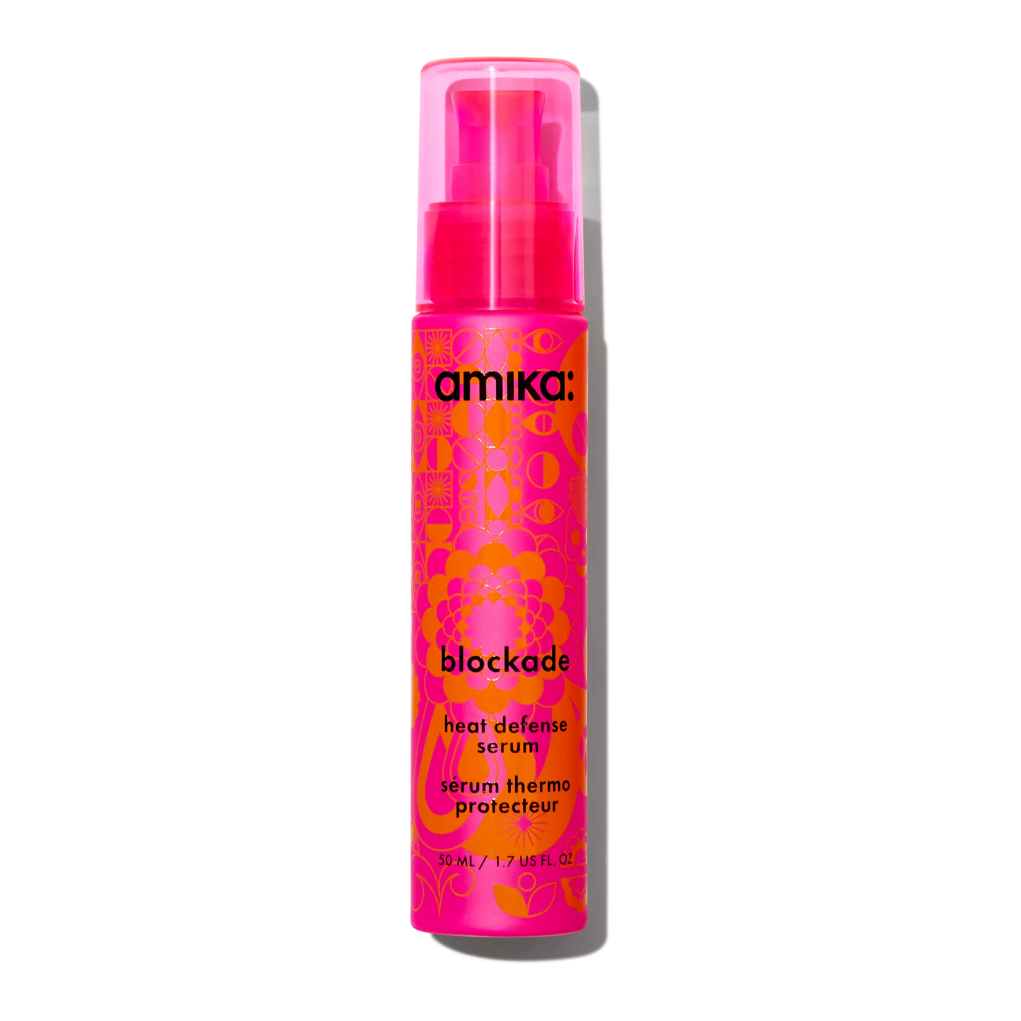 Amika-Blockade heat defense hair serum, heat protectant serum