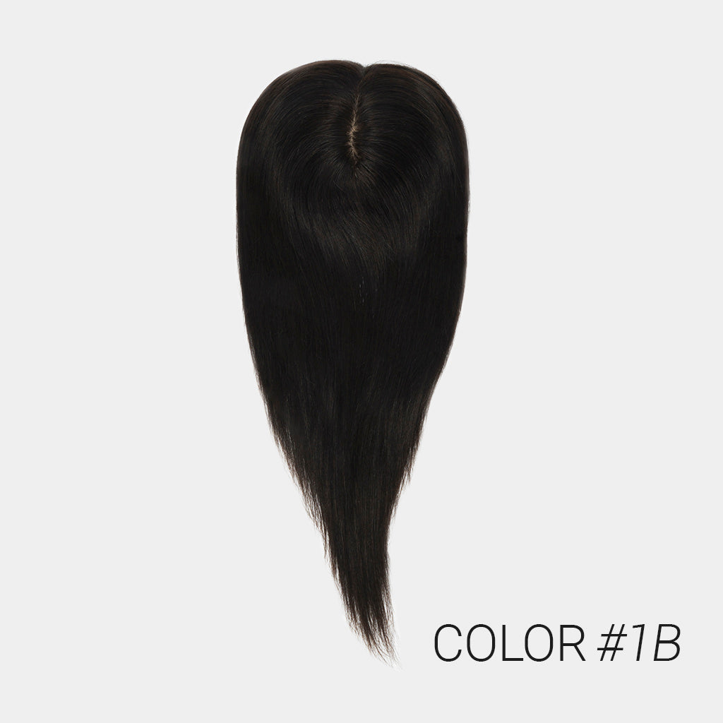 TRESSA Monofilament Base Human Hair Topper with Clip
