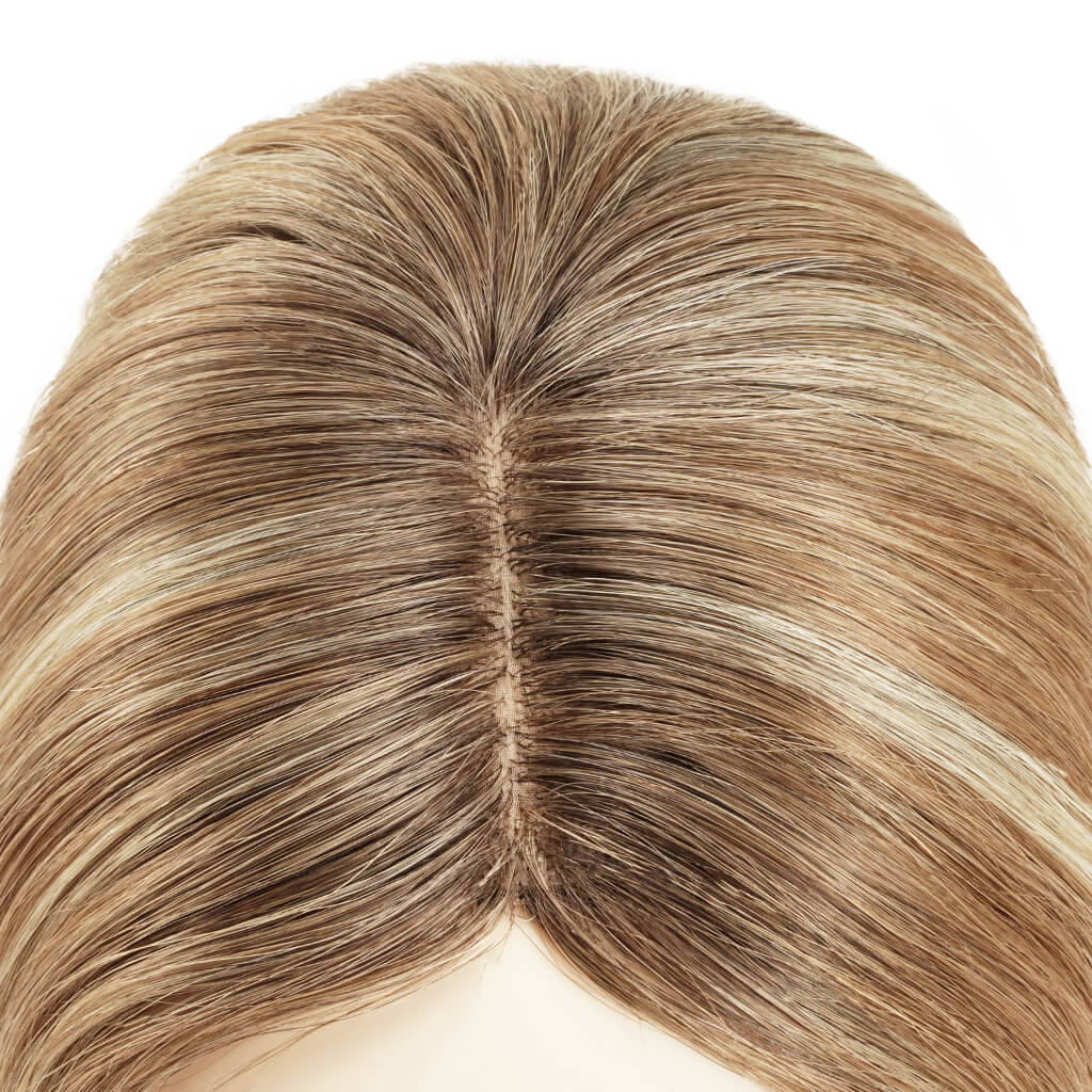 FLORA Silk Top Hair Toppers with Wefted Back for Women
