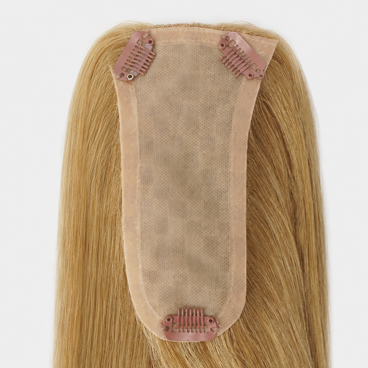ELLA Silk Top Human Hair Topper with PU-Coated Perimeter for Thinning Hair