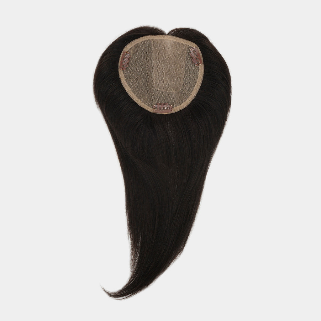 AMARA Natural Silk Lace Topper with Remy Hair for Women