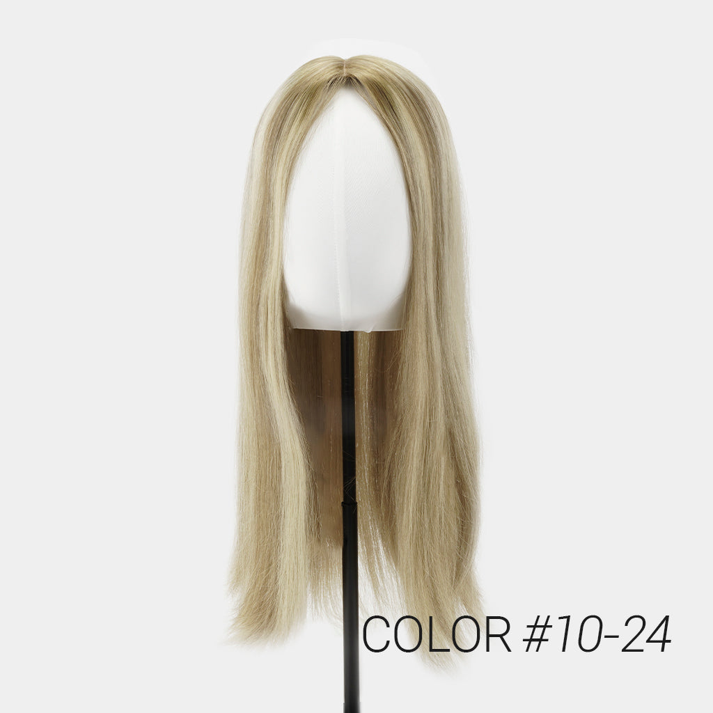 IRENE Breathable Fine Mono Top Hair Topper for Women