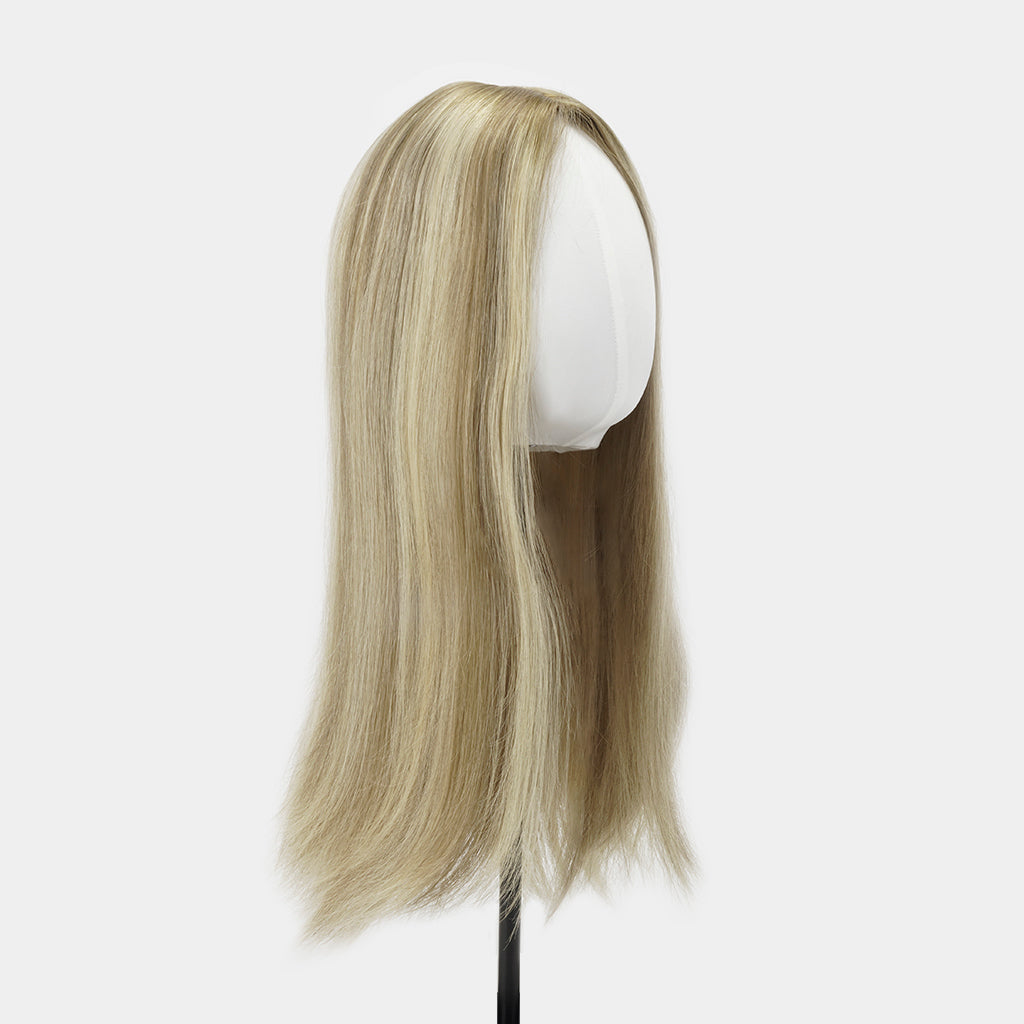IRENE Breathable Fine Mono Top Hair Topper for Women