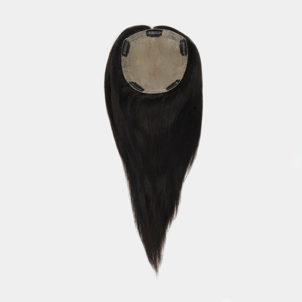 TRESSA Monofilament Base Human Hair Topper with Clip