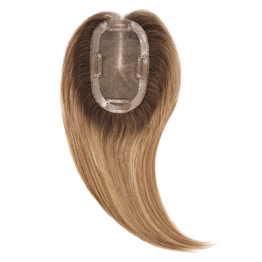 HILARY Stock Simple Mono Hair Topper for a Thinning Crown